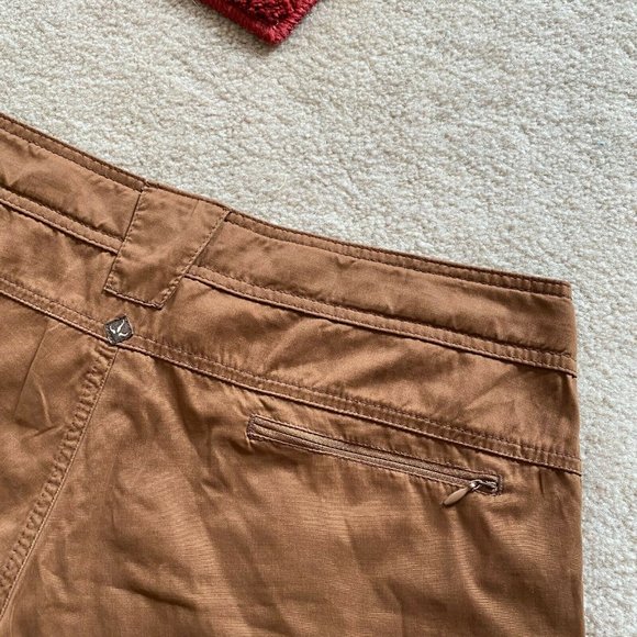 Prana S Hiking Outdoor Casual Shorts Zip Pockets Polyester Cotton Nylon Blend - Picture 6 of 10